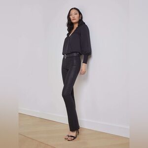 L'AGENCE Selma sleek Black baby Boot Cut Jeans